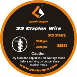 SS 316L CLAPTON odporový drát AWG 26/32 - 30cm